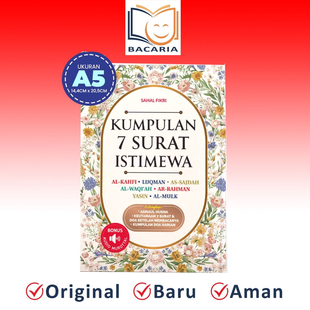 Ziyadbooks - Buku Kumpulan 7 Surat Istimewa Ukuran A5 Surat Pilihan Dalam Alquran