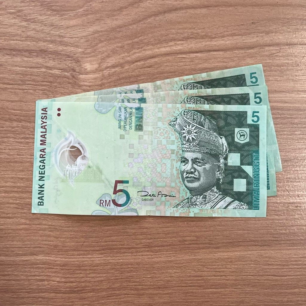 Uang 5 Ringgit Malaysia Polymer Asli