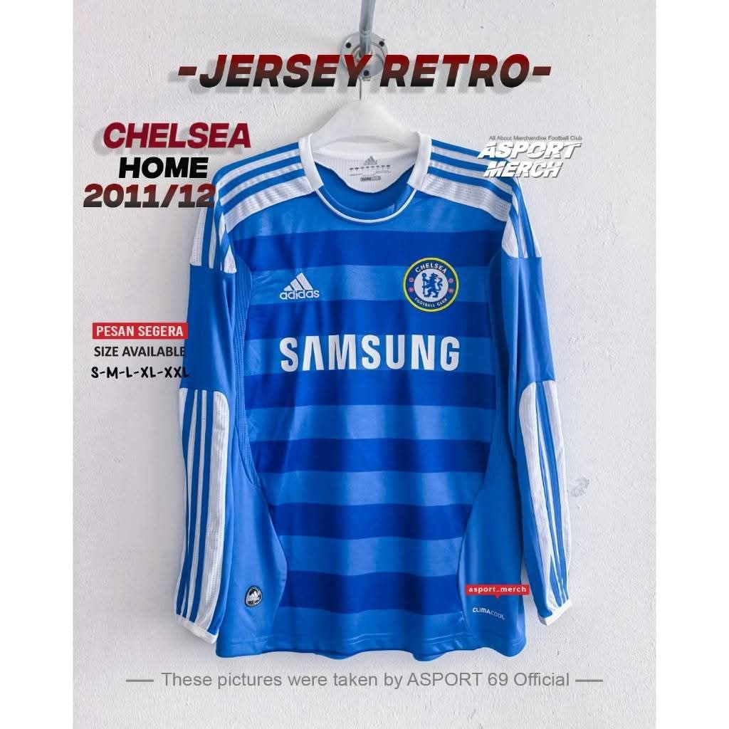 RETRO CHELSEA HOME  LS 2011 2012 LONG SLEEVE