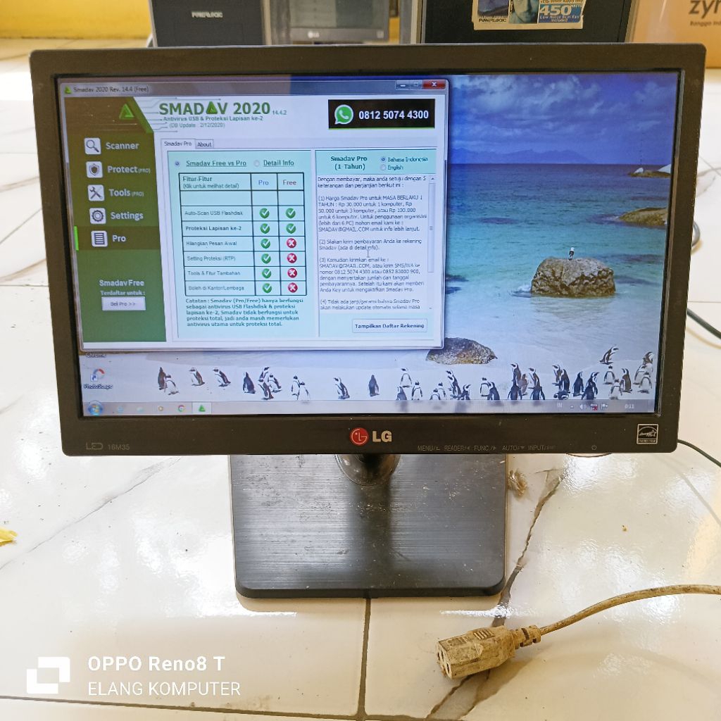 Monitor Komputer 16 inch 2nd Berbagai merk Normal