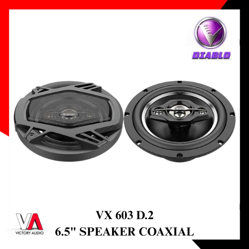 Speaker Coaxial 3-Way 6.5 Inch VENOM DIABLO VX603D.2 Universal VX 603 D.2 Mid Bass Built in Tweeter 