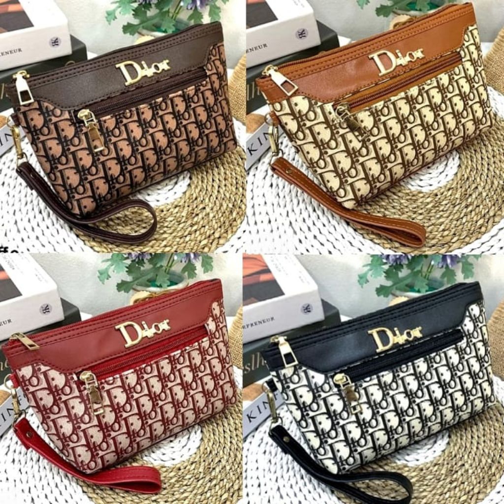 Dompet Pouch Wanita 2 Ruang Dompet Handphone Dompet Koin Dompet Kartu CLUTCH Wanita Dompet Pouch 2 R