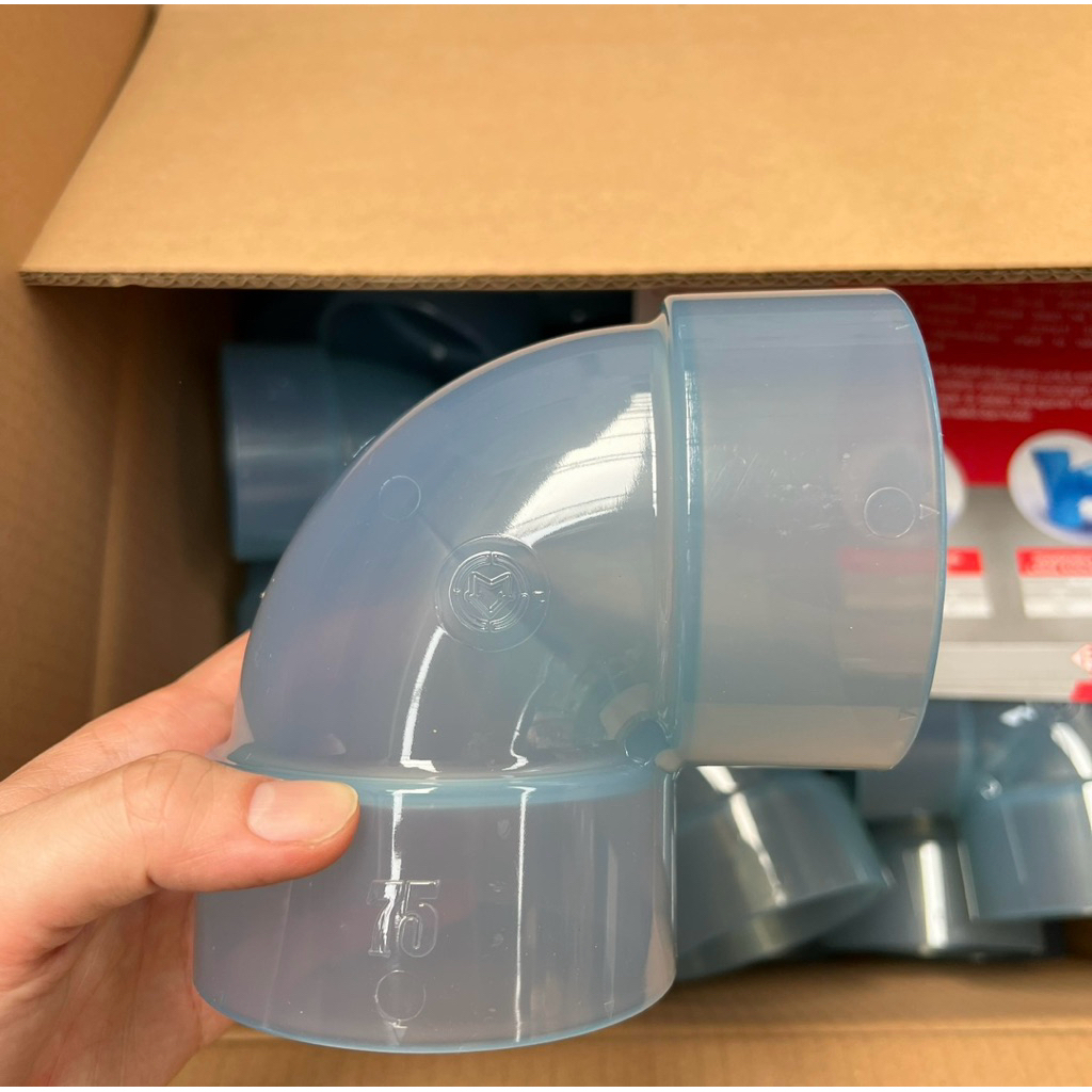 ELBOW KENI 3” inch D TRANSPARAN PVC MERK RUCIKA IMPORT