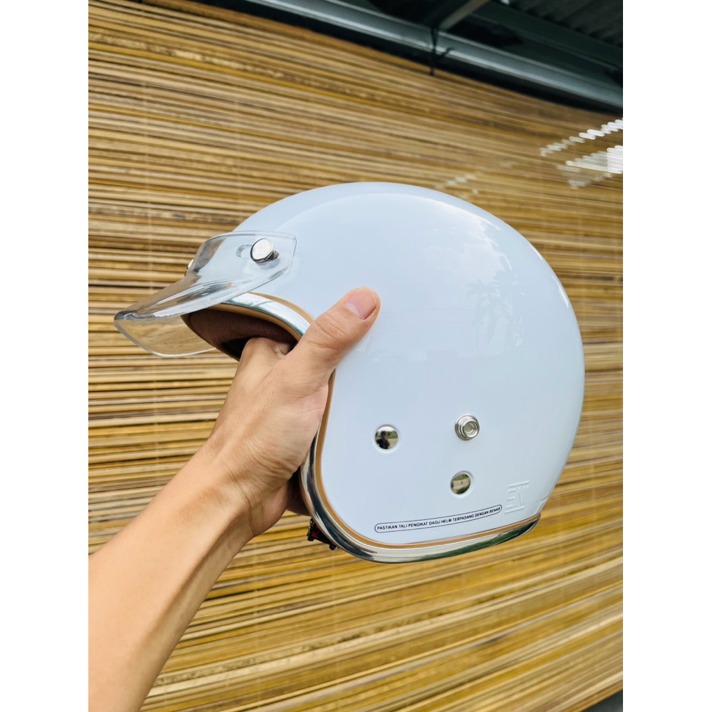 Helm Bogo Wanita Dewasa Hijab Busa COKLAT PREMIUM SNI