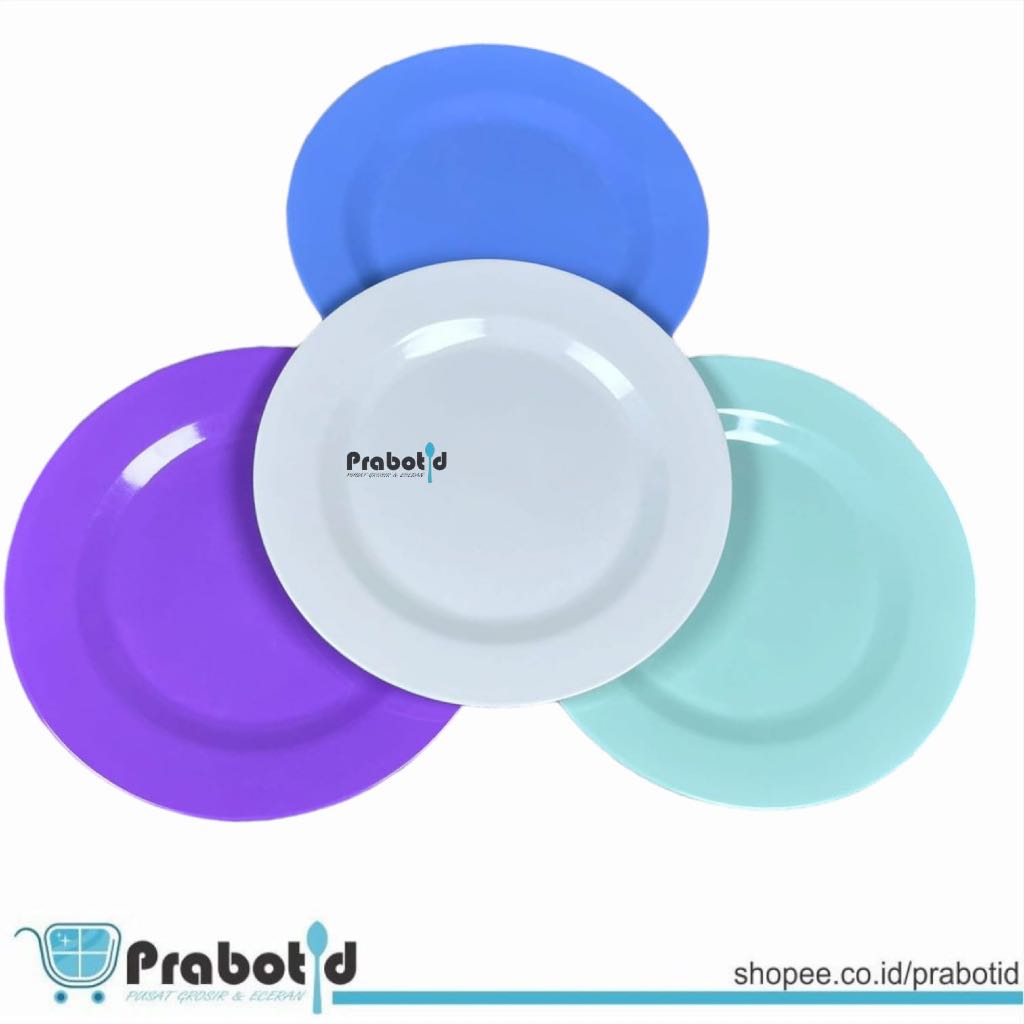 PRABOTID PIRING MELAMIN ASLI 9,5 INCH / PIRING CEPER MELAMIN BULAT / PIRING BULAT MELAMIN ASLI