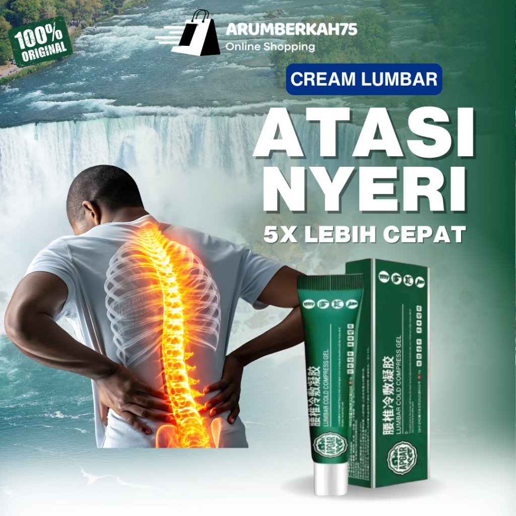 Lumbar Spine Cooling Gel Original Saleb Lumbar Alat Terapi Syaraf Kejepit Pinggang & Punggung
