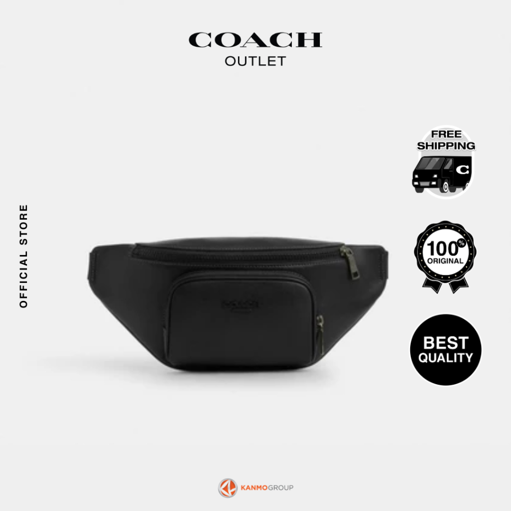 Coach Racer Small Belt Bag in Smooth Leather - Tas Pinggang Pria