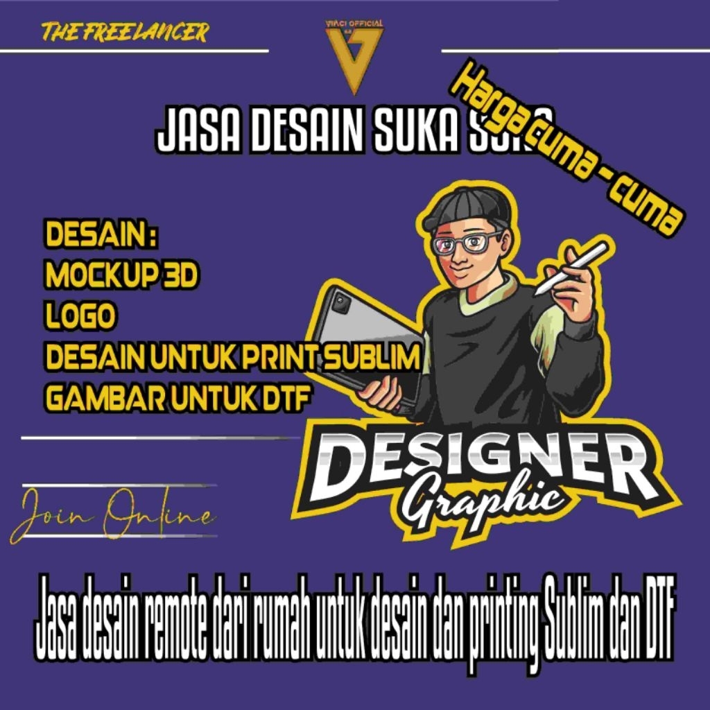 Jasa Desain/Jasa Freelance/bikin logo  gambar suka- suka / desain gambar / pola jersey jaket