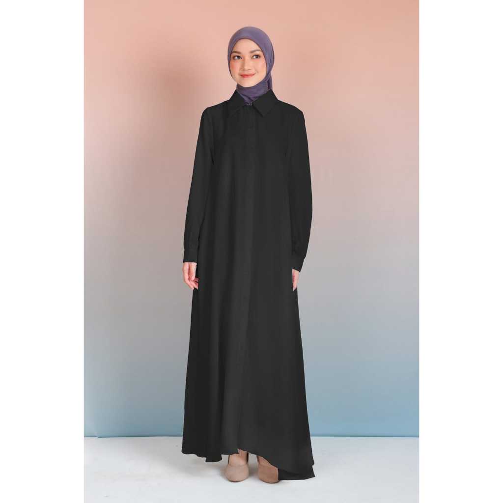 GAMIS ELZATTA HITAM & PUTIH SERIES DRESS POLOS BASIC (PONOROGO)