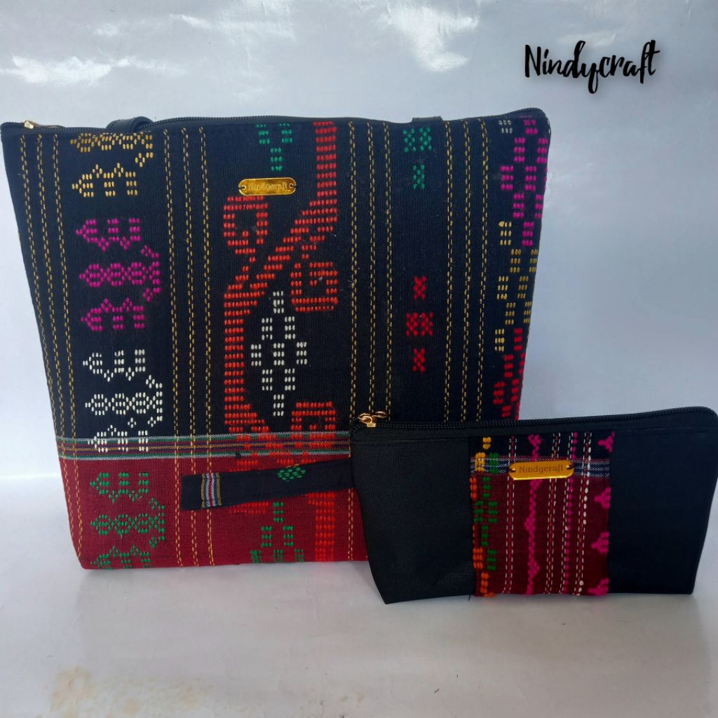 Tas Tenun Ulos namira set isi 2 psc/totebag ulos set isi 2 psc