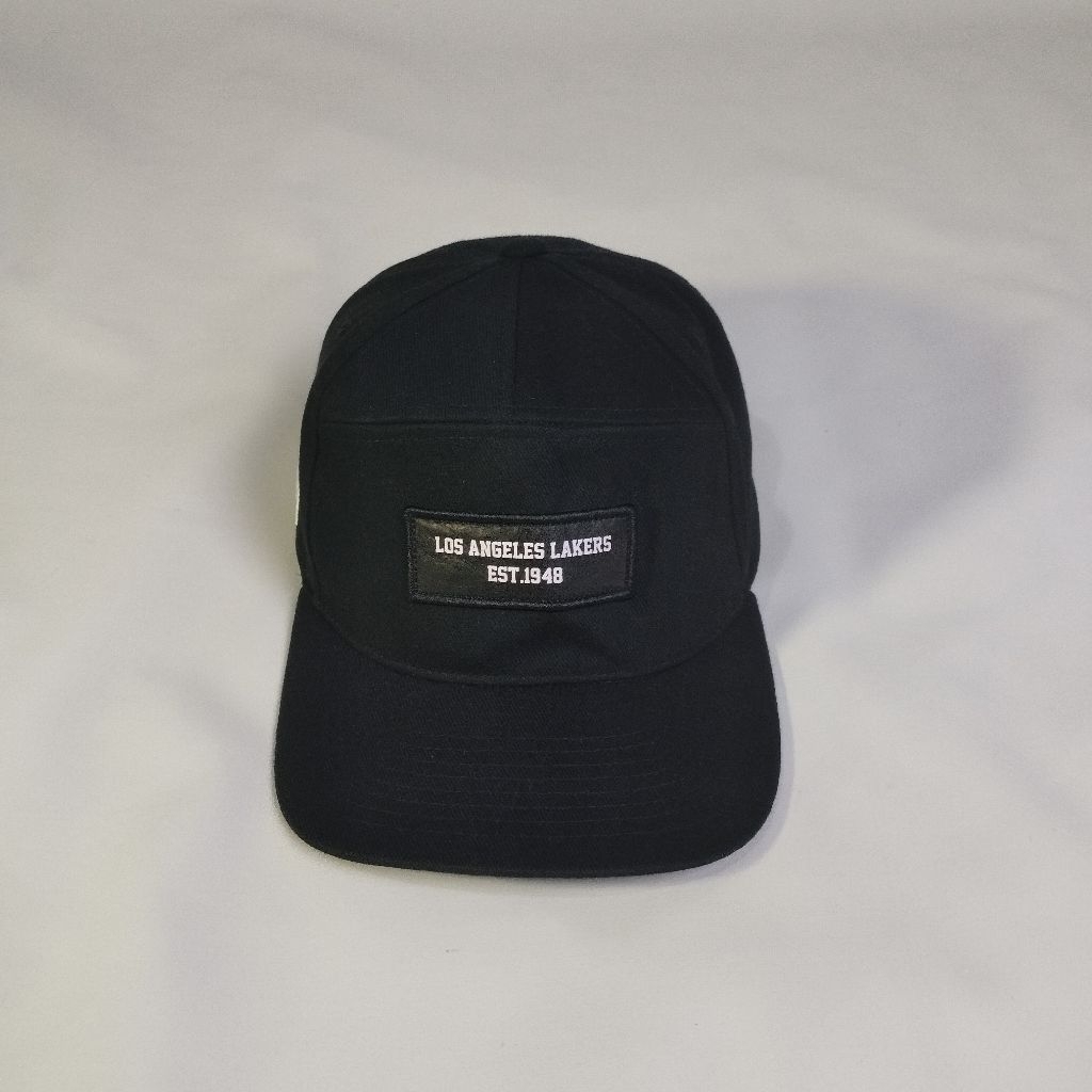 Hat Cap Nb4 Six Panel Lakers Kulit