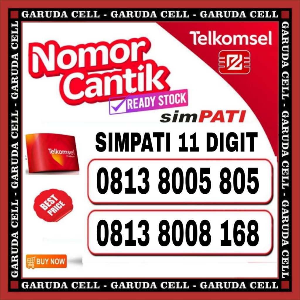 Nomor cantik 11 digit - Nomor Super - kartu perdana - Sim card - Simpati - Telkomsel prabayar - supo
