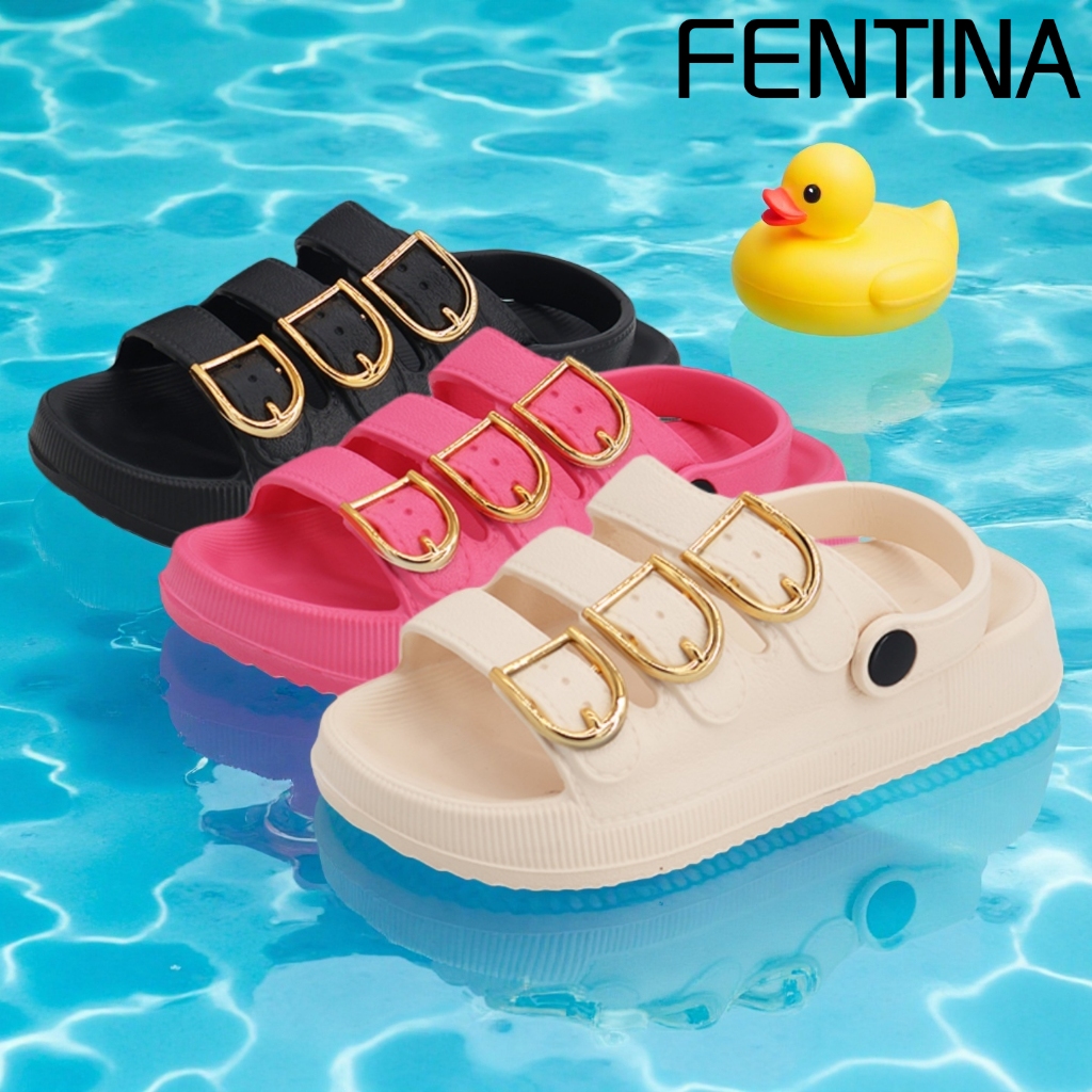 FENTINA Sandal Anak Perempuan Sandal Fuji Anak Cewek Kekinian Baim Sandal Jelly Anak Perempuan