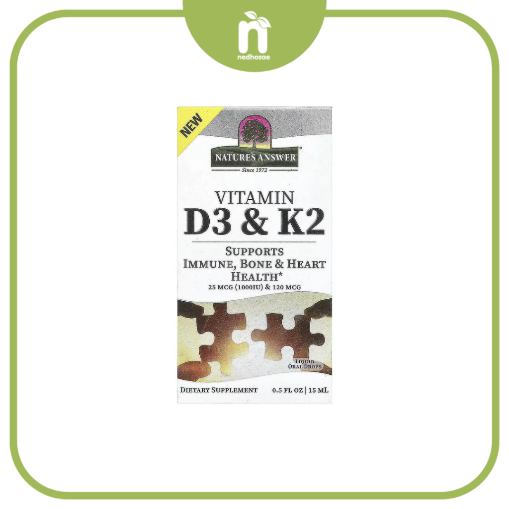 Nature Answer Vitaxmin D3 K2 | Suplemen Vitamin D3