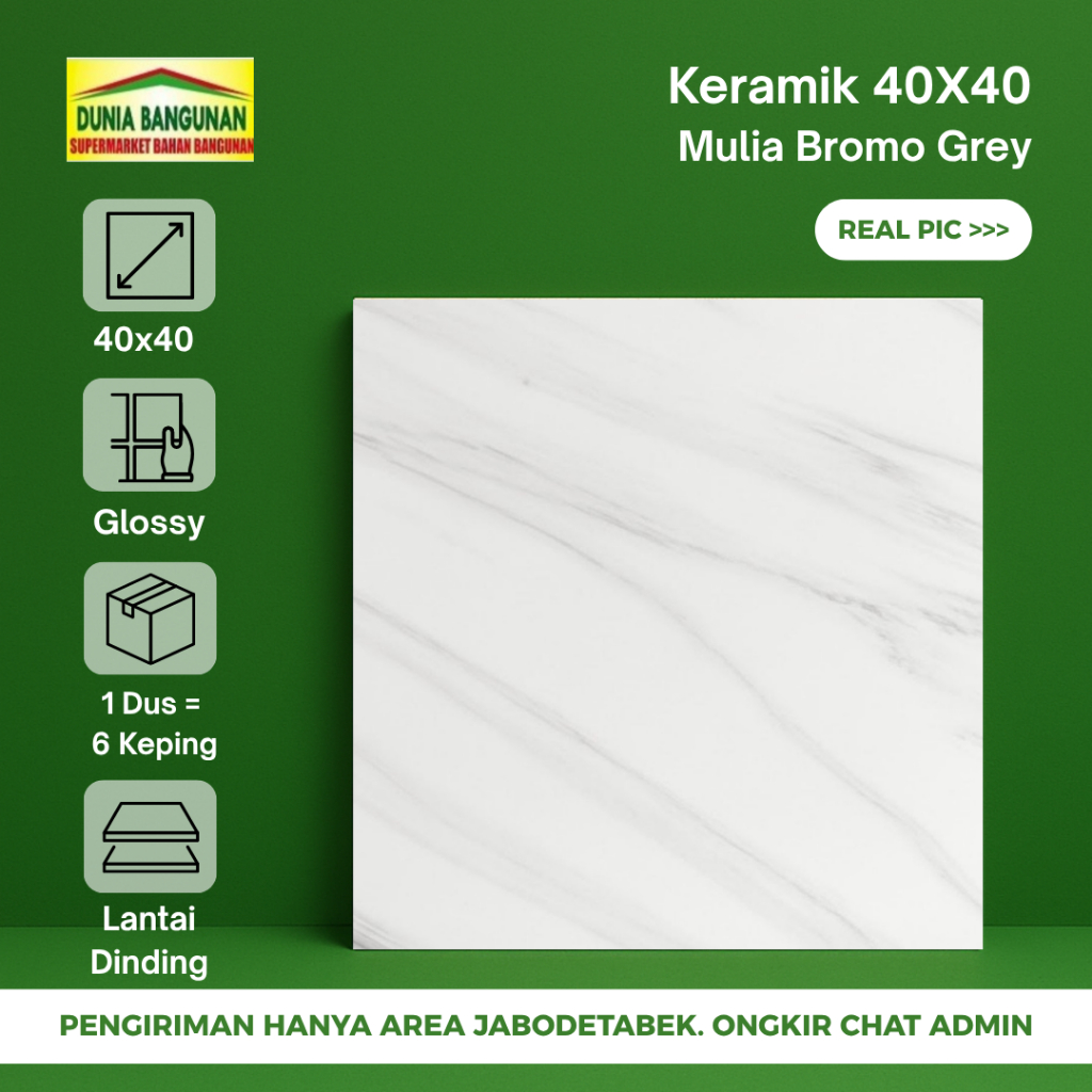 Keramik Lantai Carara 40x40 Mulia Keramik Marble Grey Keramik Glossy Bromo Grey