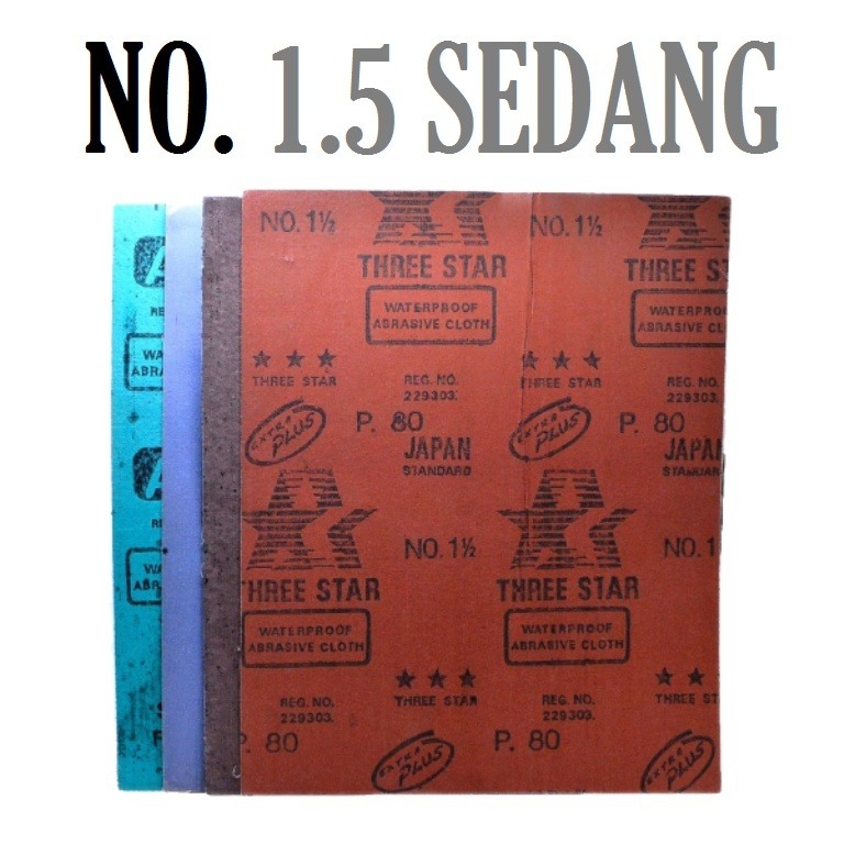 Amplas Besi Kertas Pasir Kain Gosok Lembaran Halus Kasar Waterproof