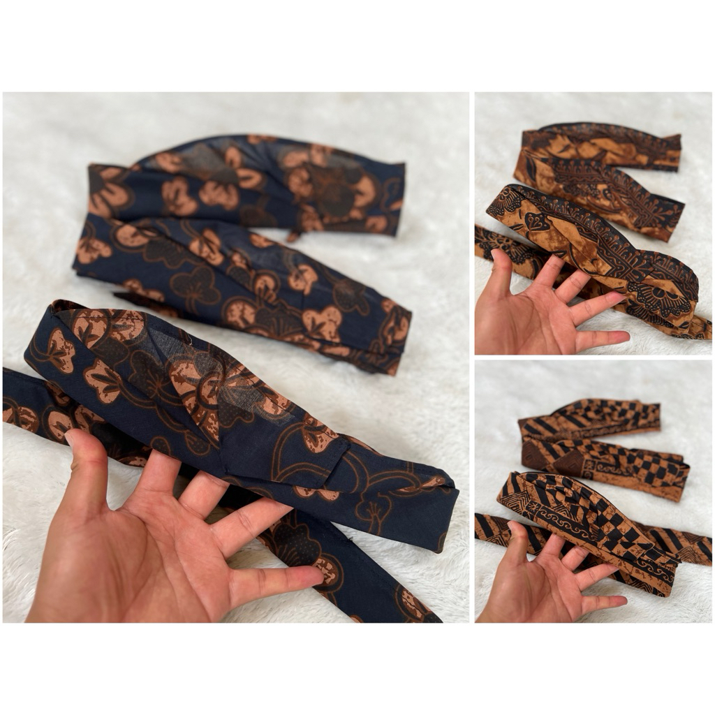 UDENG BATIK PRINT SETENGAH JADI NAYAH / PAKAIAN ADAT BALI