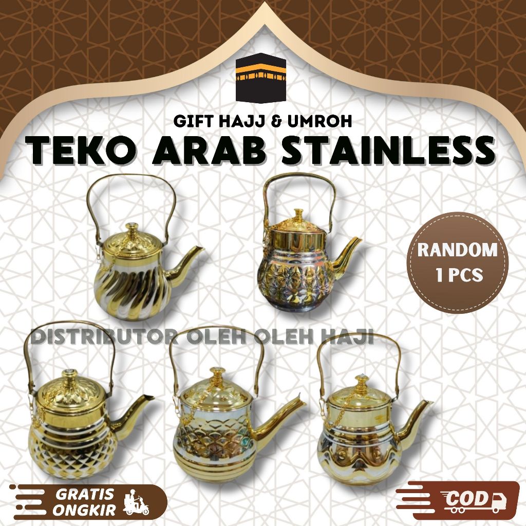 TEKO IBRIK 1PCS TEKO STAINLESS PREMIUM TEKO ARABIAN BAHAN STAINLES ANTI KARAT DAN TEBAL I TEKO AIR Z