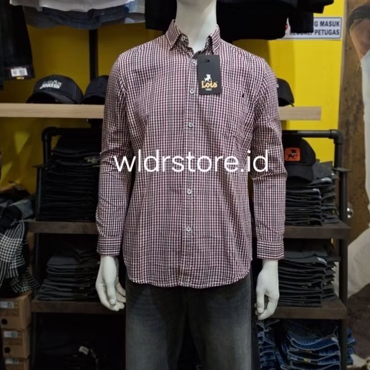 KEMEJA PRIA BRAND LOIS ORIGINAL SLIMFIT 448
