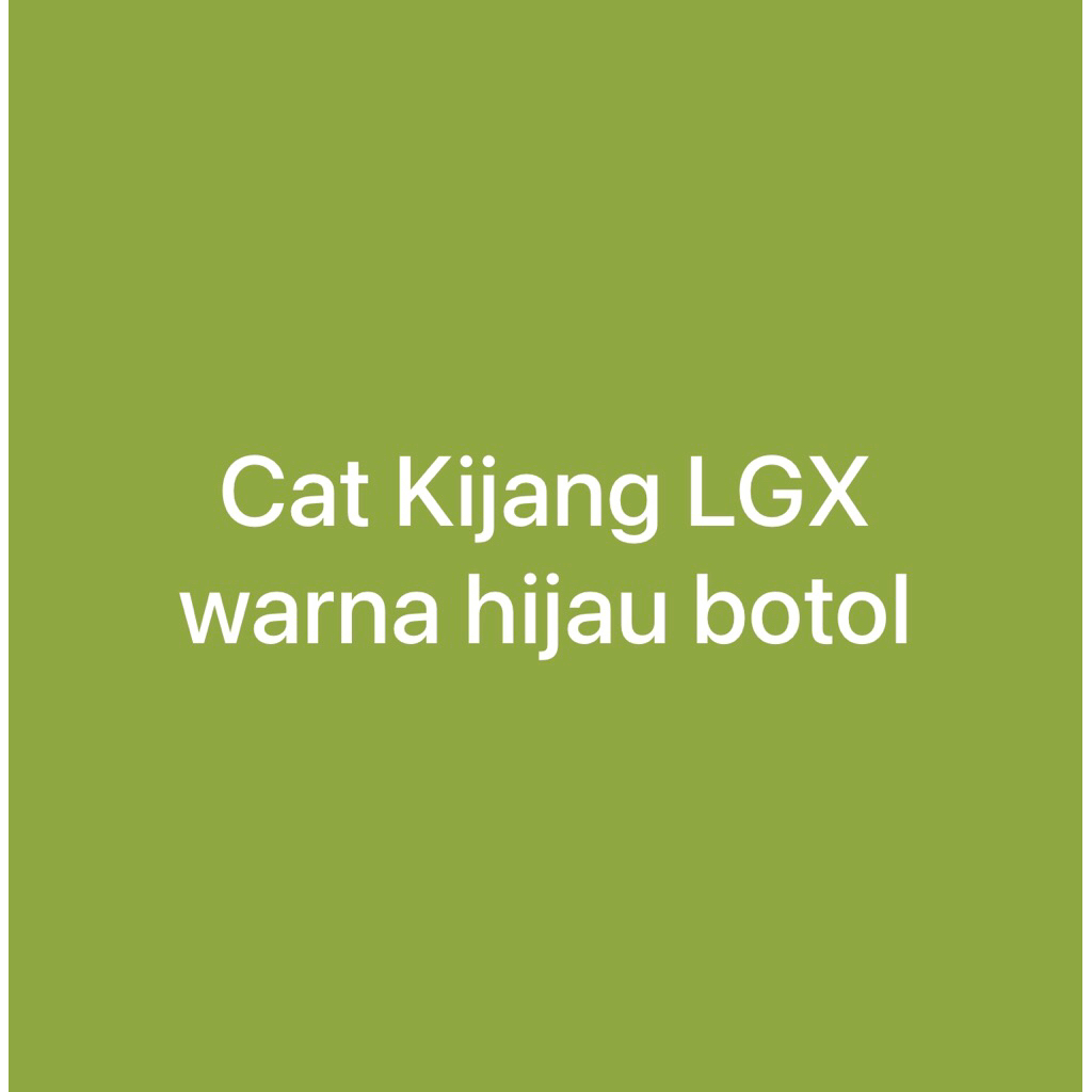 Cat mobil kijang LGX warna hijau botol
