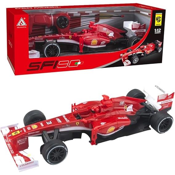 RC Ferrari F1 SF90 2.4GHz Skala 1:12 Mobil Remot Kontrol Balap Jumbo Mainan Anak Laki Laki Kado
