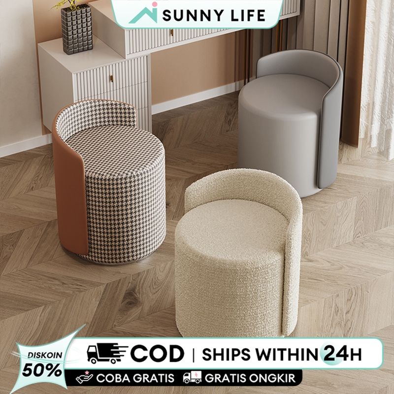 STOOL SOFA BULAT Sofa Stool LEBIH BESAR Sofa Stool Bulat Stool Murah Sofa Bulat Minimalis