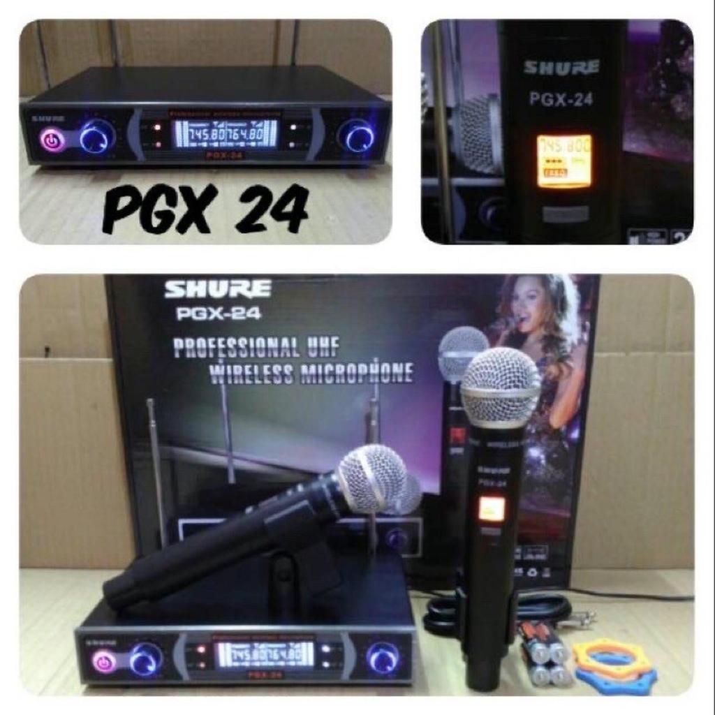 Mic wireless shure pgx24 shure pgx 24 handheld uhf