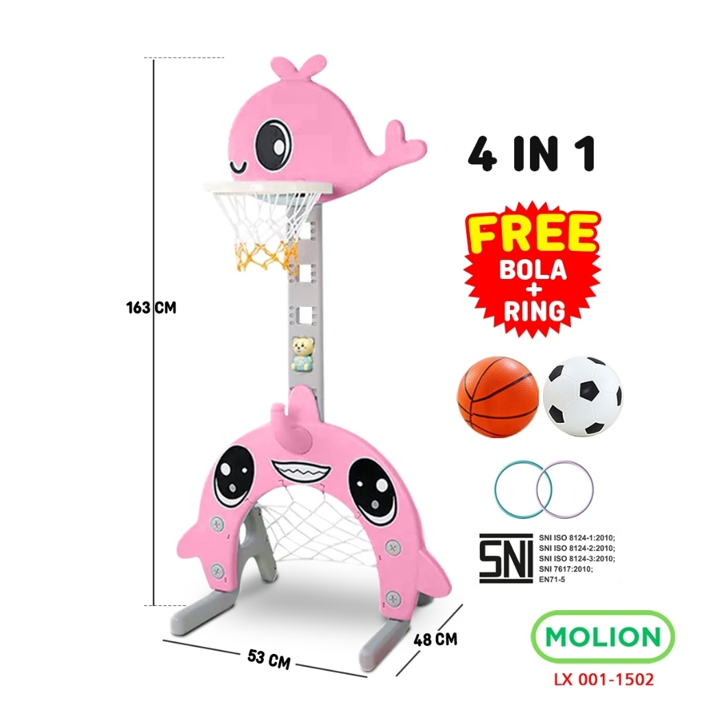Perosotan Anak Dengan Ring Basket Slide Indoor Playground
