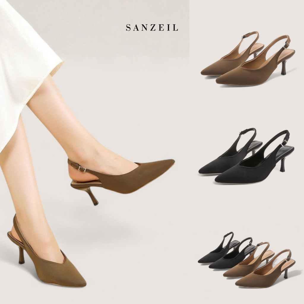 SANZEIL Serine Sepatu Heels 7cm Size 35-41 Wanita 2966