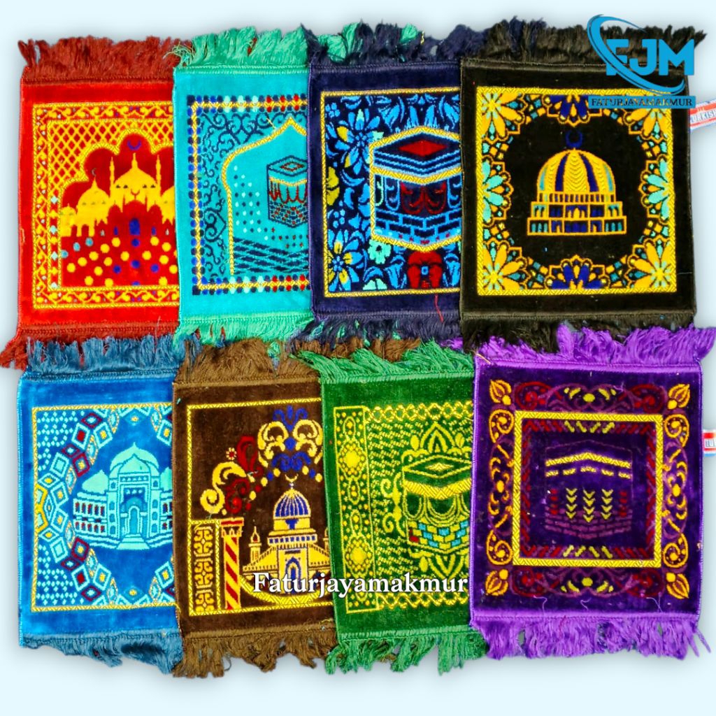 10 pcs grosir sajadah turki turkiye muka 35x35 cm/grosir sajadah traveling /sadah tebal
