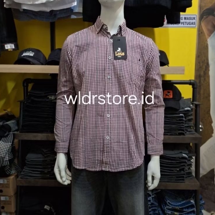 KEMEJA PRIA BRAND LOIS ORIGINAL SLIMFIT 448