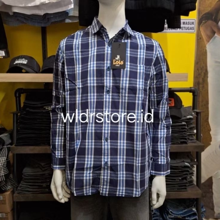 KEMEJA PRIA BRAND LOIS ORIGINAL SLIMFIT 498