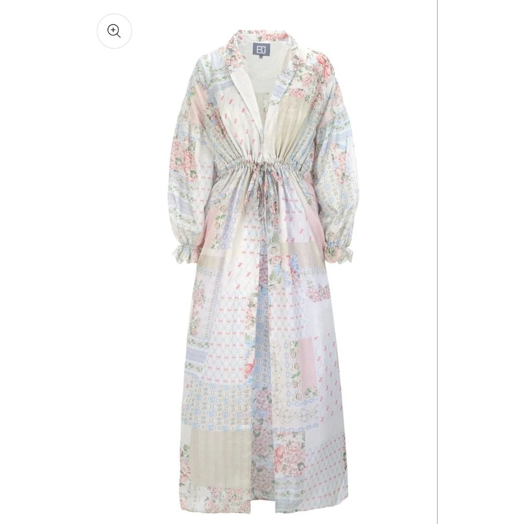 Preloved Benang Jarum Echantia Drawstring Long Outer Pearl