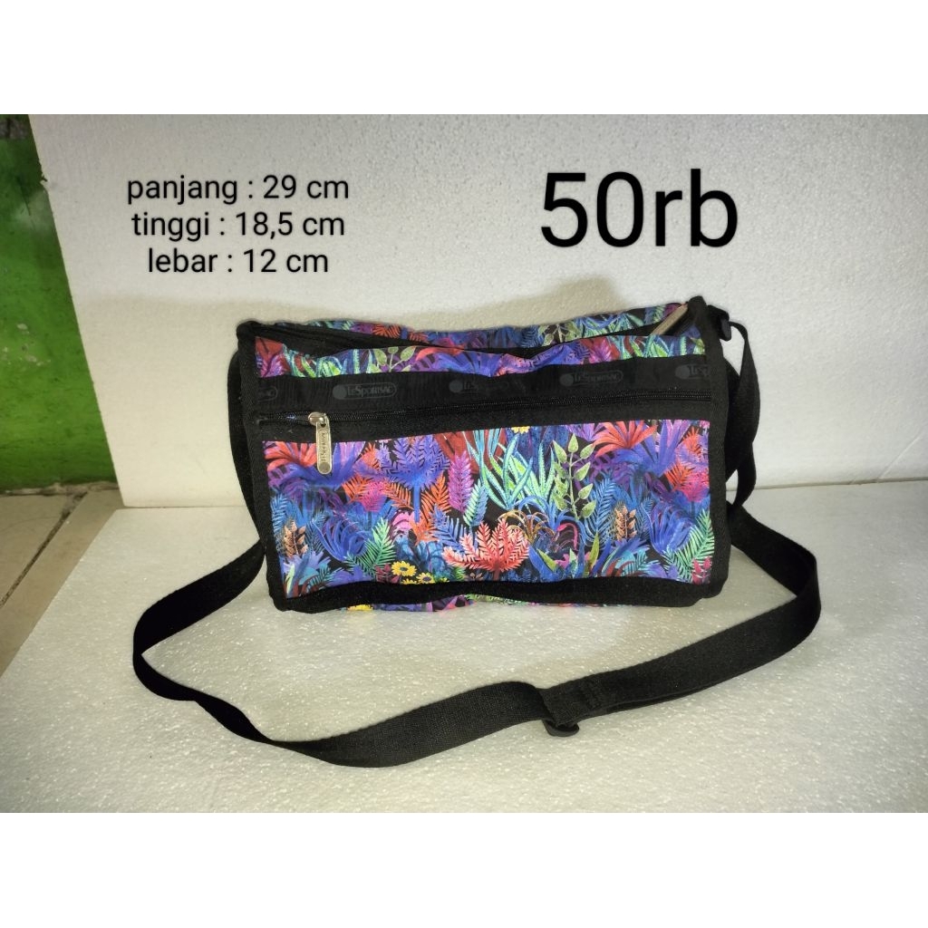tas/bag wanita/pria selempang bermotif warna