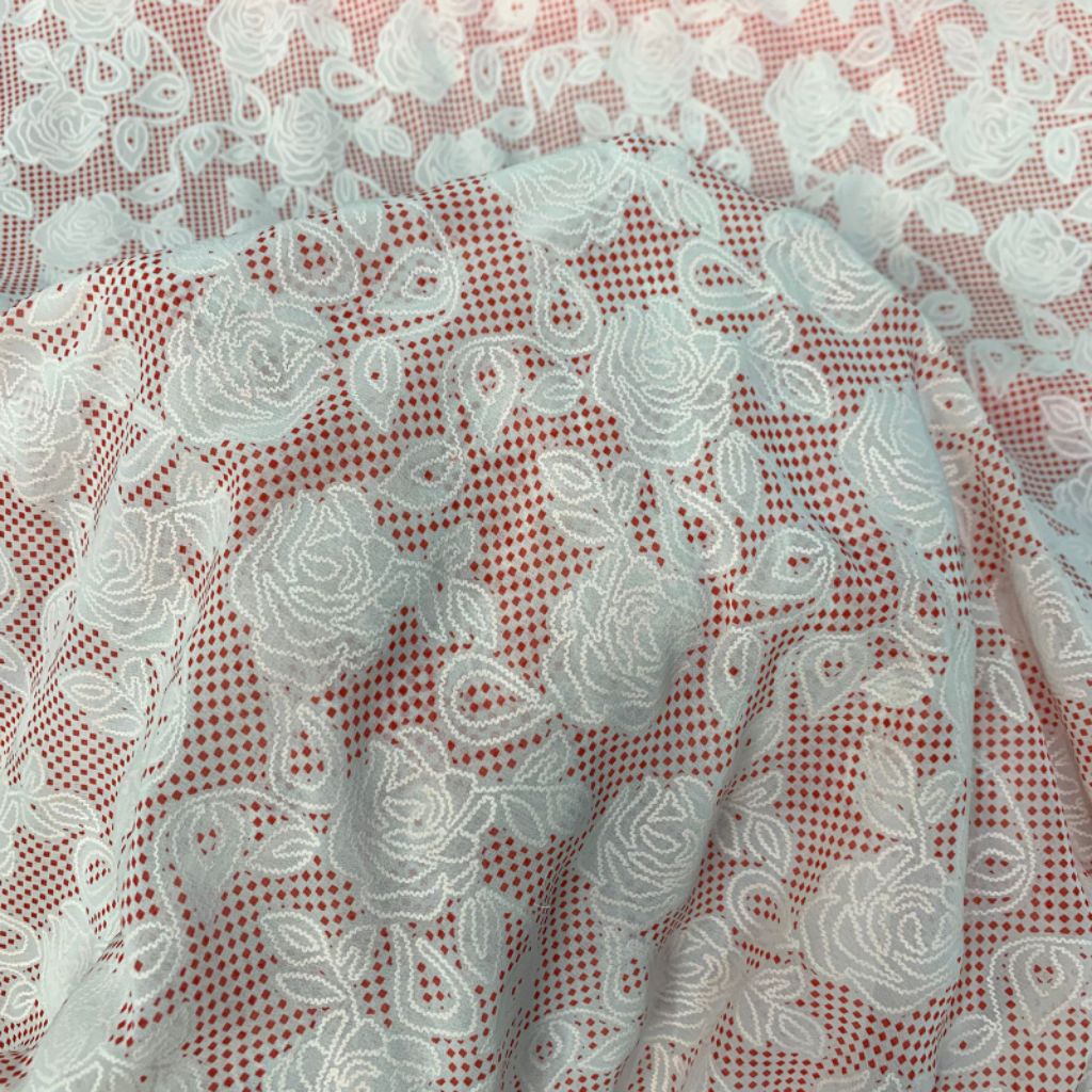 kain ceruty motif emboss - kain ceruty antik emboss timbul - kain sifon emboss luxury