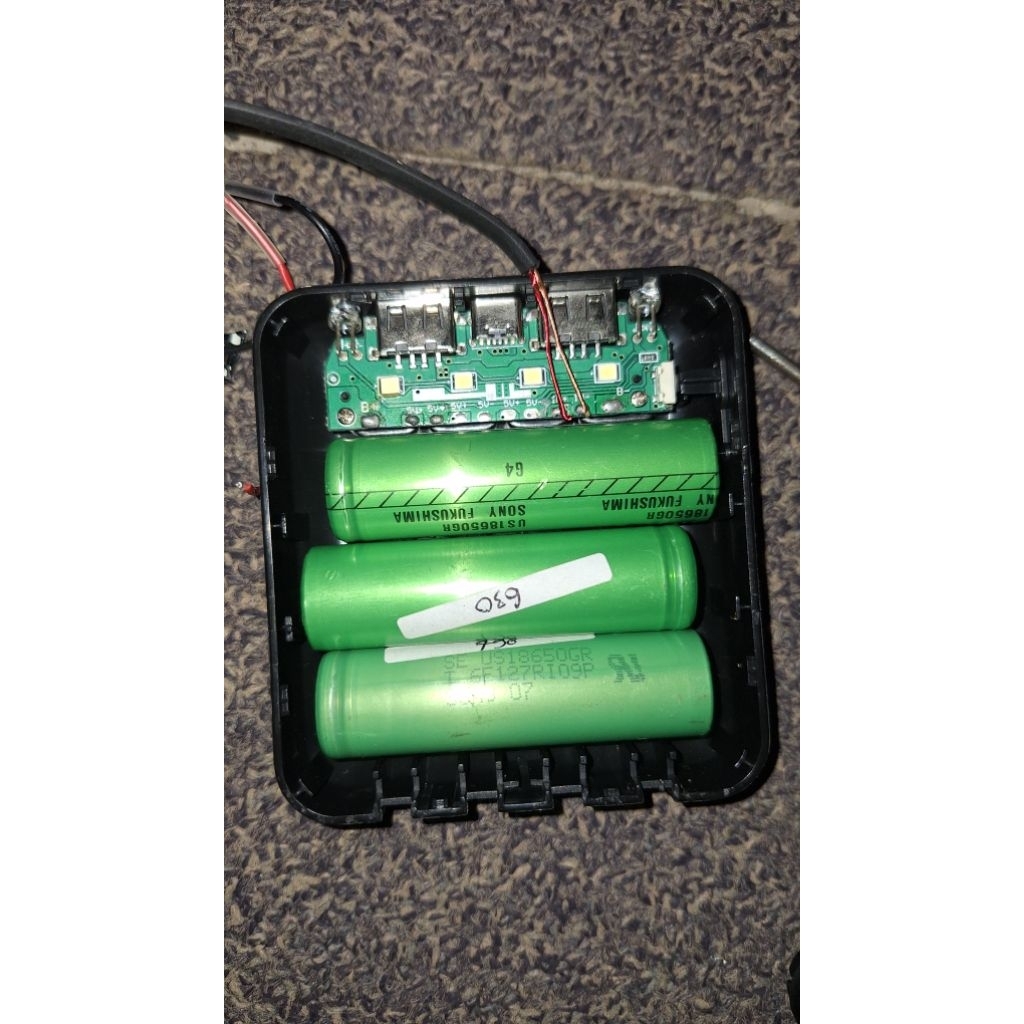 casing power bank 10000 mah plus modul power bank baterai 18650