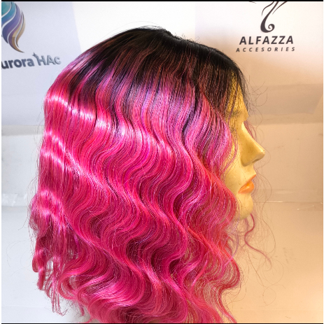 WIG Half LACE premium/ wig lace pendek premium