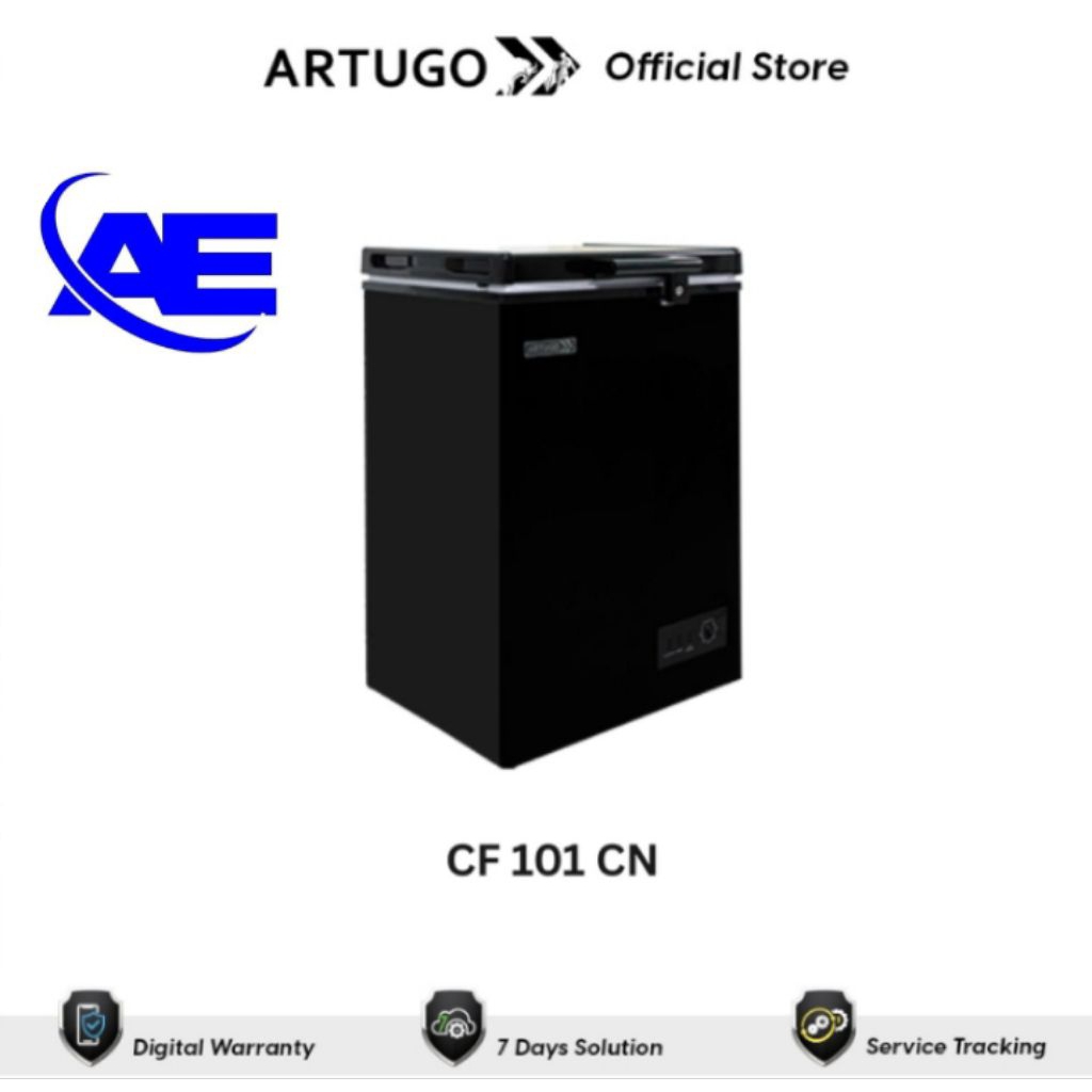 CHEST FREEZER 100LITER ARTUGO BY MODENA CF-101CN BLACK