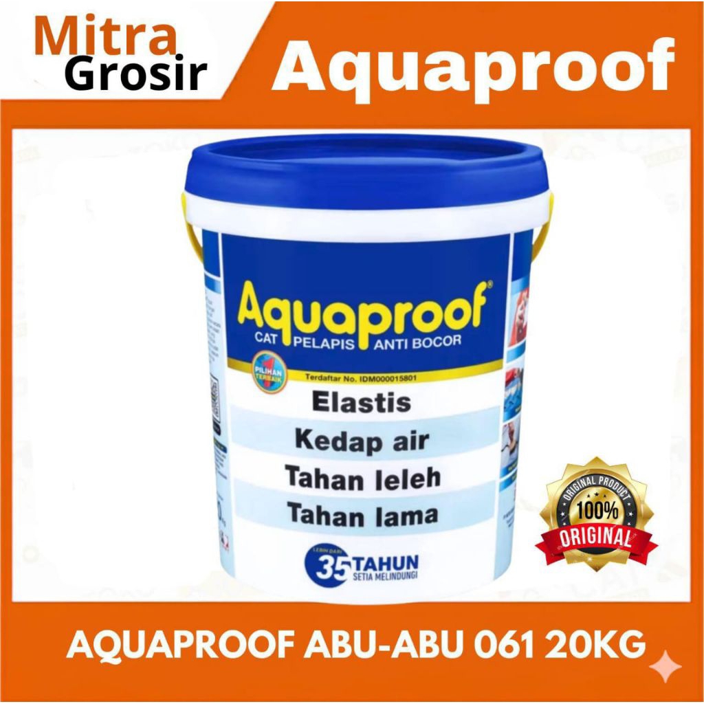 CAT AQUAPROOF 20KG ABU ABU 061 | AQUAPROOF CAT WATERPROOF | AQUAPROOF CAT ANTI BOCOR