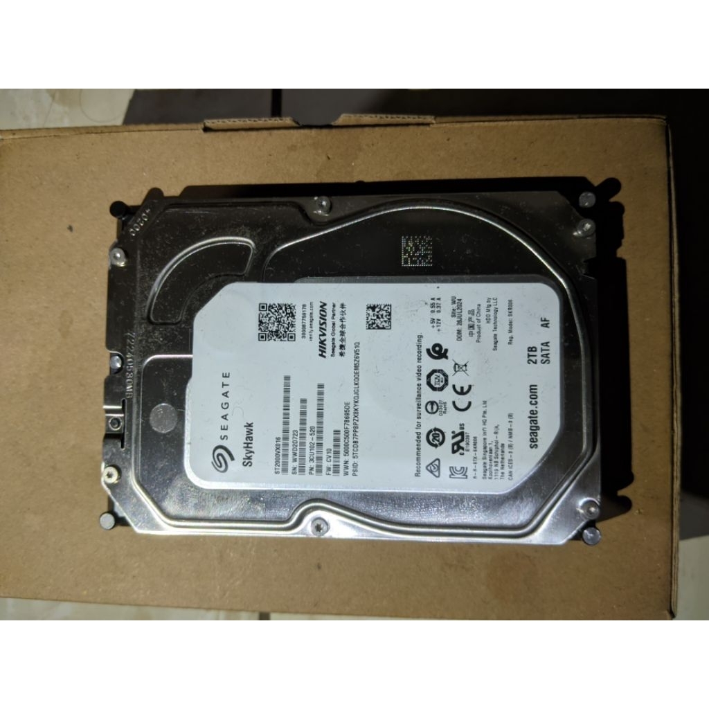HDD 2 TB SEAGATE HIKVISION,