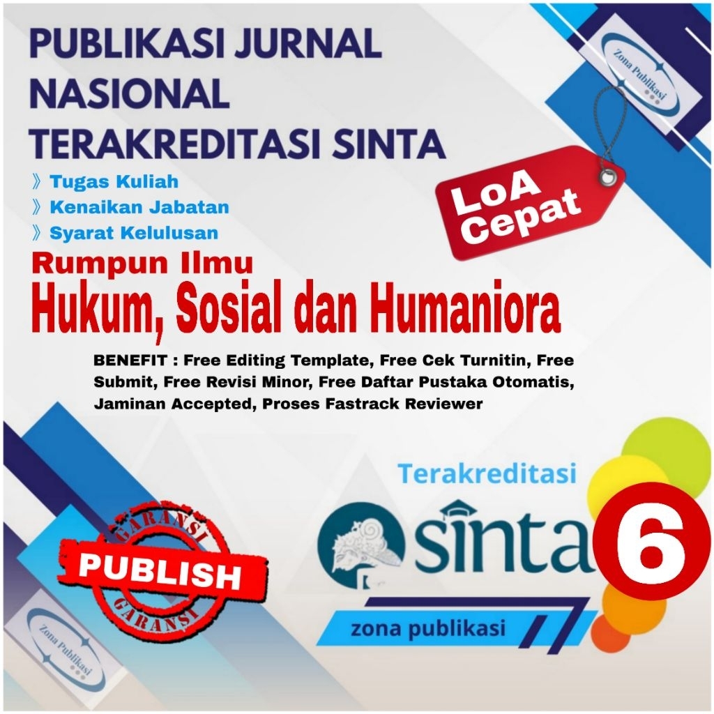Publikasi Jurnal Hukum dan Sosial Sinta 6 Fastrack
