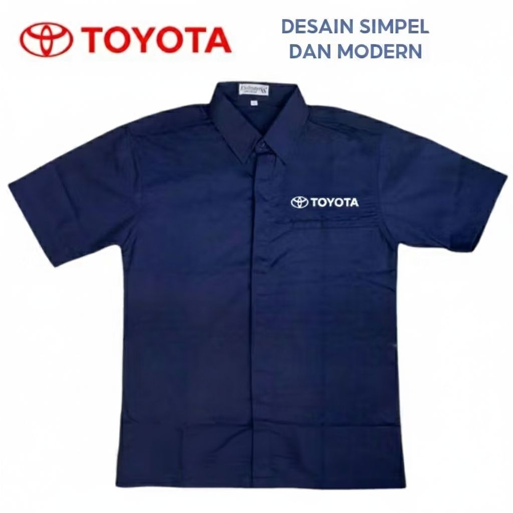 kemeja Toyota gr baju pdh Toyota Alphard navy pendek