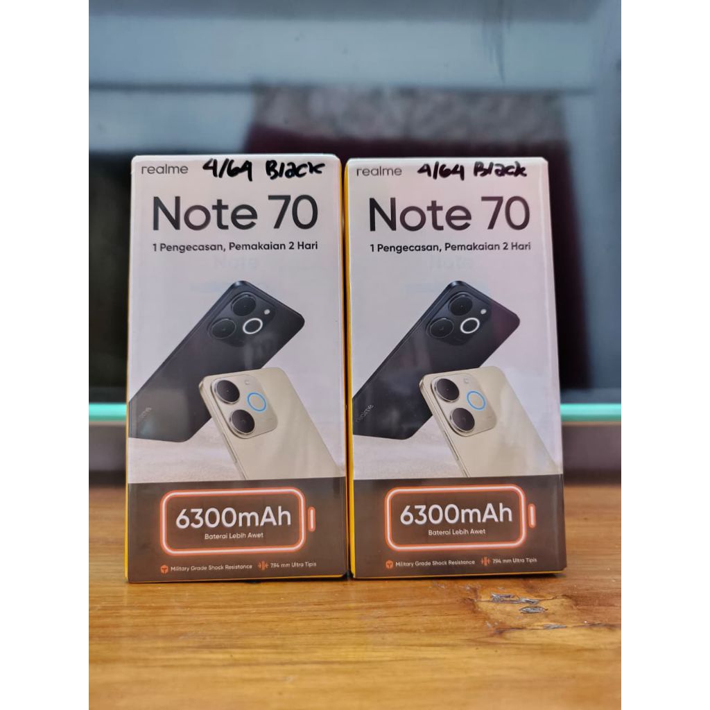 realme note 70 ram 4/64 baru garansi resmi
