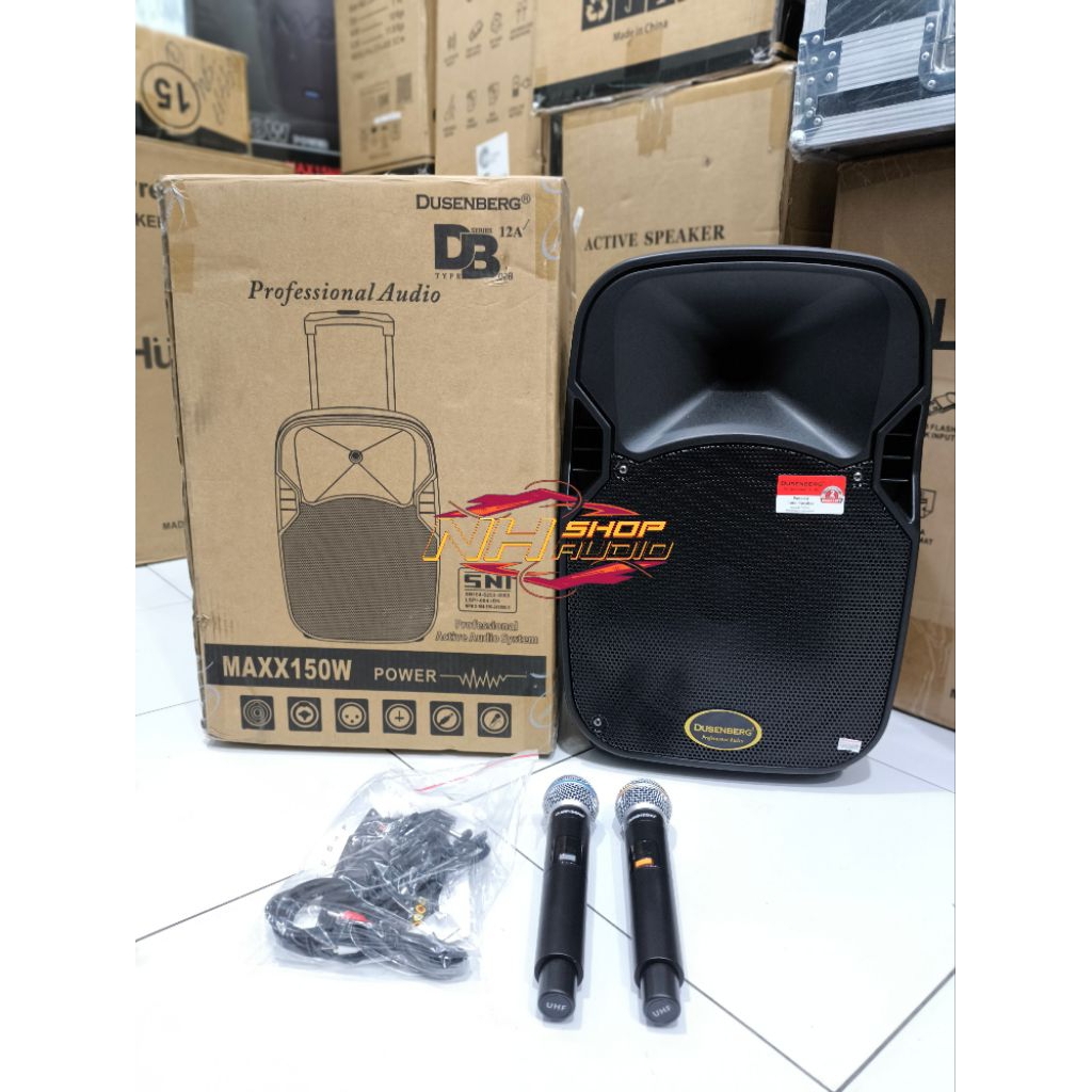 Speaker Portable dusenberg 12A / 12inch origin 12 Inch tws bluethoot A12 Speaker Karaoke 12inchi Spe