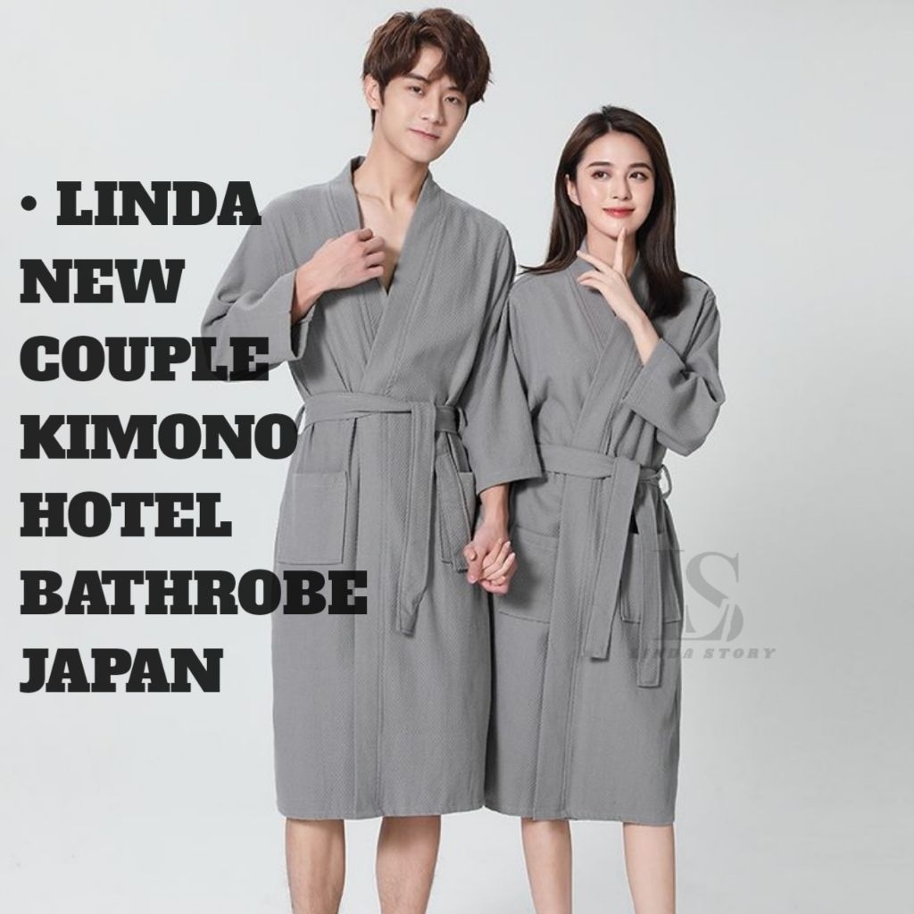 LINDA - COUPLE HANDUK HOTEL KIMONO BATHROBE DEWASA