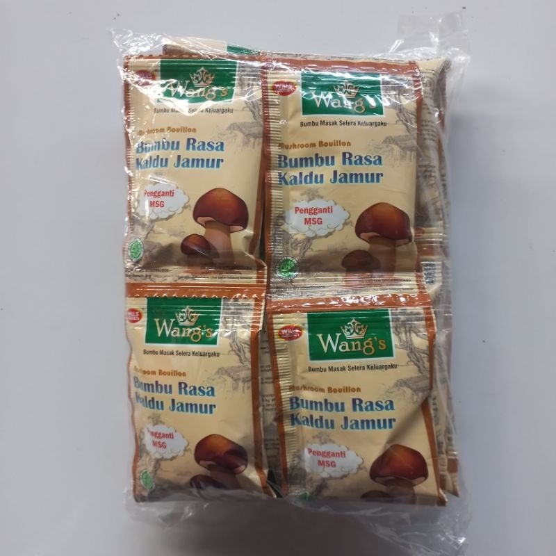 KALDU JAMUR |BUMBU RASA KALDU JAMUR |MUSHROOM BOUILLON WANG'S RENTENG ISI 10 PCS