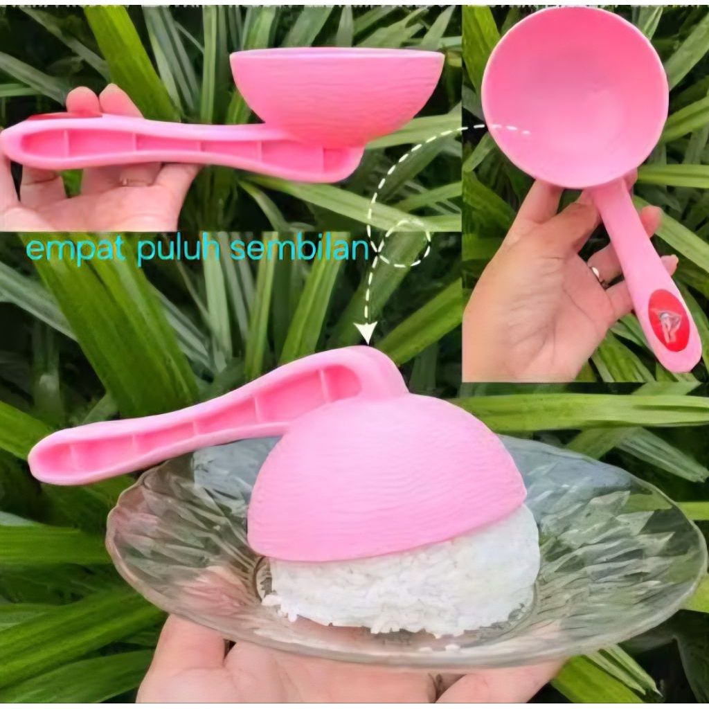 CENTONG NASI BATOK GAGANG WARNA / CETAKAN NASI PADANG / CENTONG NASI PADANG