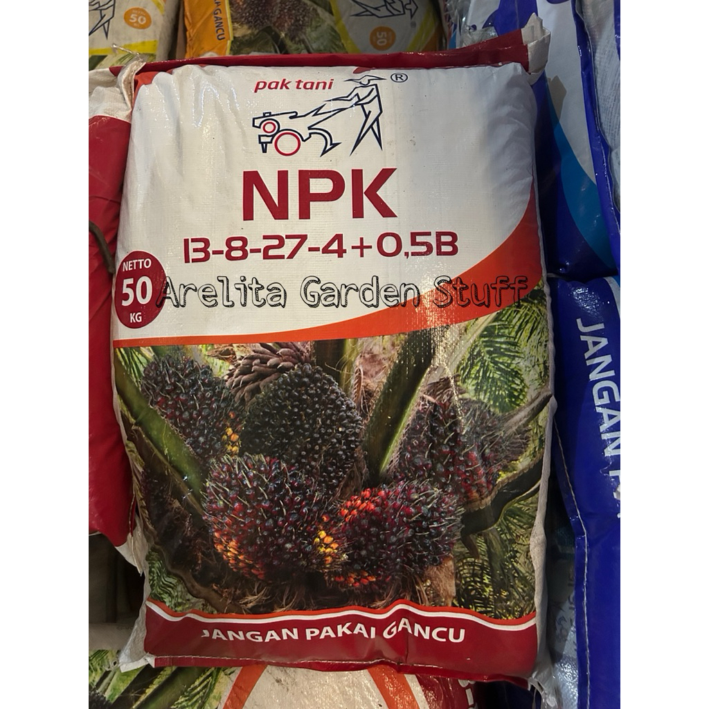 Pupuk NPK Pak Tani 13-8-27-4 + 0,65% Kemasan 50KG