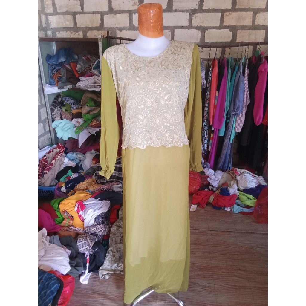 gamis wanita dewasa bekas murah