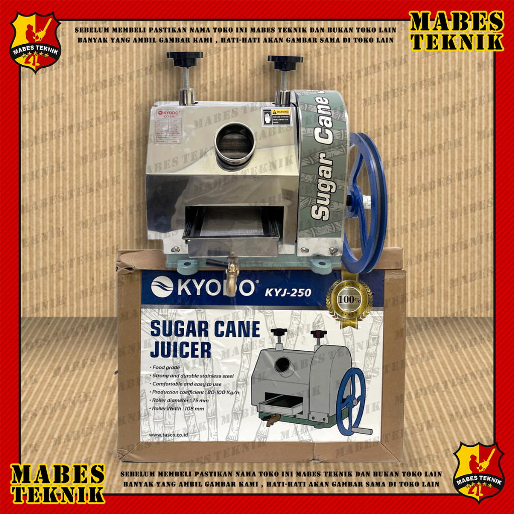 ALAT PRES TEBU PRESS TEBU GILINGAN ES TEBU KYODO KYJ 250 MESIN PRESS / KYODO SUGAR CANE JUICER KYJ 2